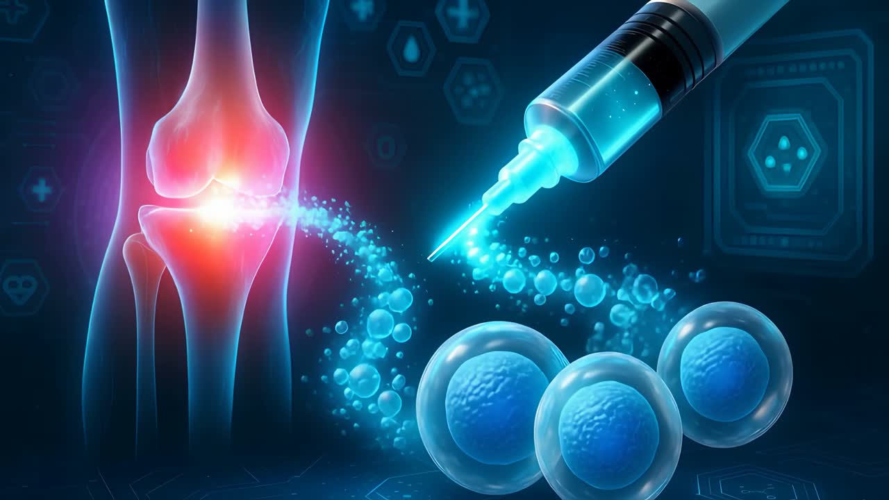 Digital anatomy illustration representing the bone-preserving KneeBar procedure